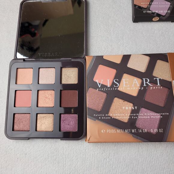 Viseart eyeshadow palettes bundle of 3 pink neutral - Picture 3 of 10